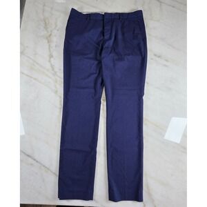 H&M Men's Royal Navy Blue Dress Skinny Fit Dress Pants Slacks Preppy 36R Regular